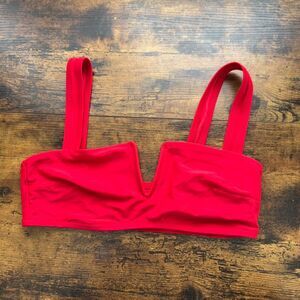 Aerie Red Bikini Top Medium